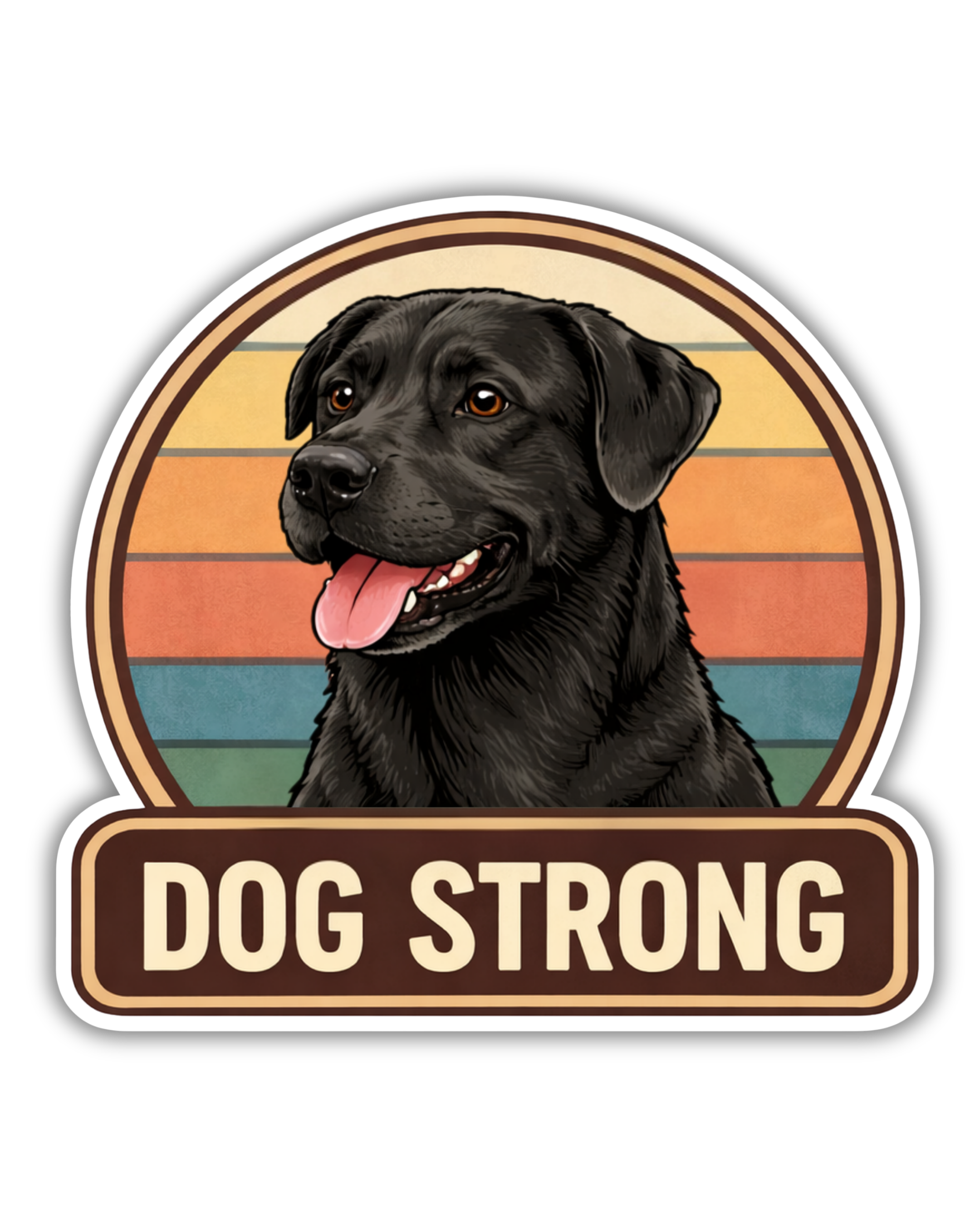 Labrador (Black) Sticker