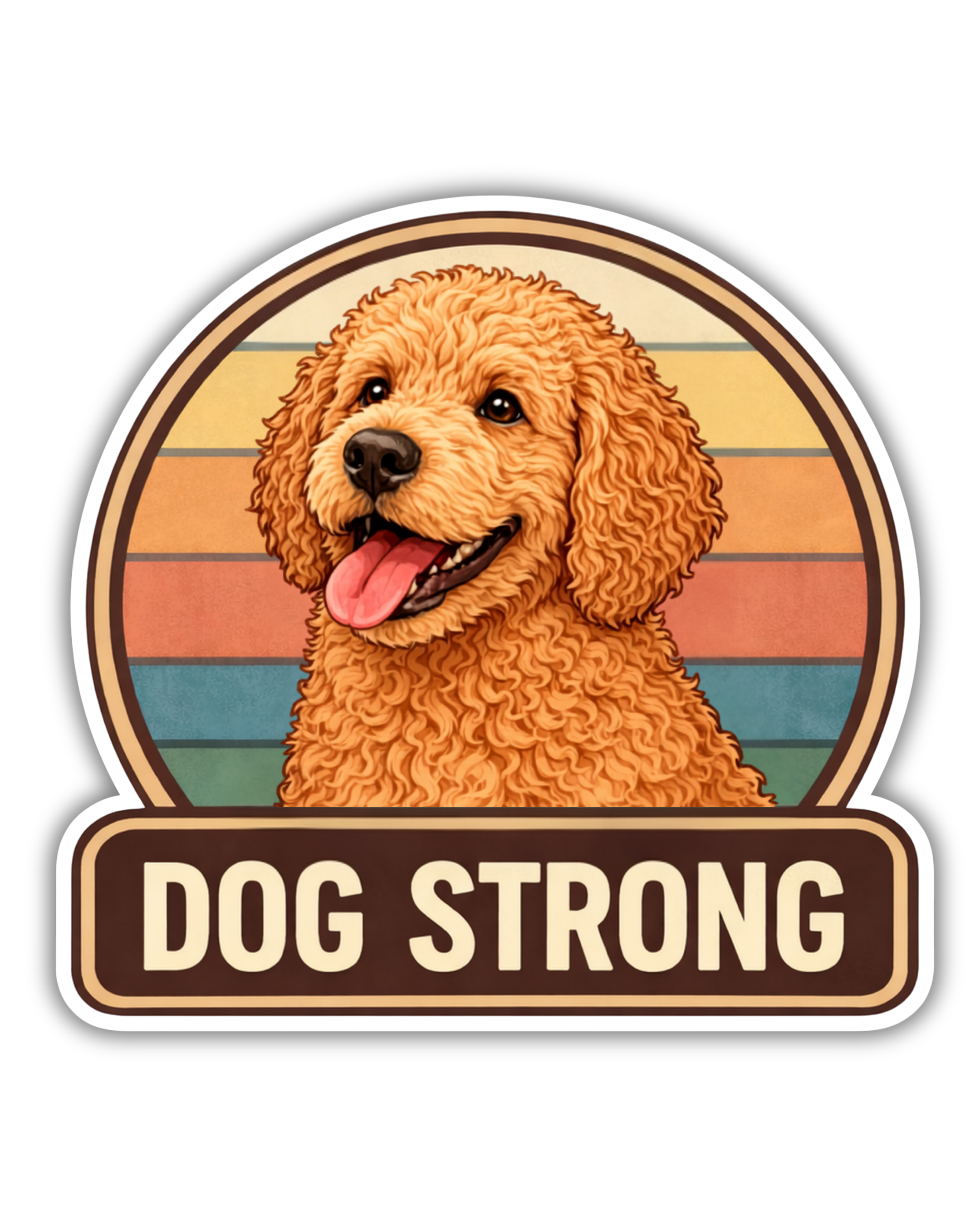 Doodle (Apricot) Sticker