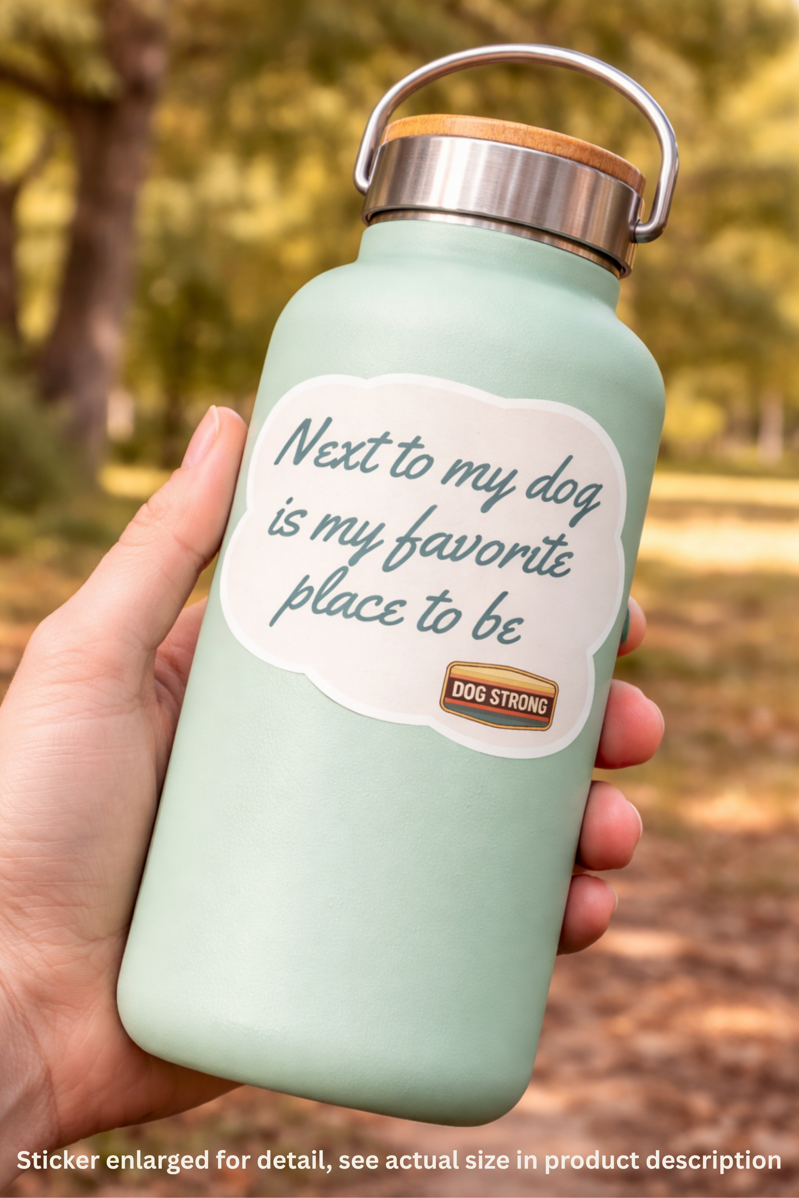 Core Sticker - Next to my dog is my favorite place to be