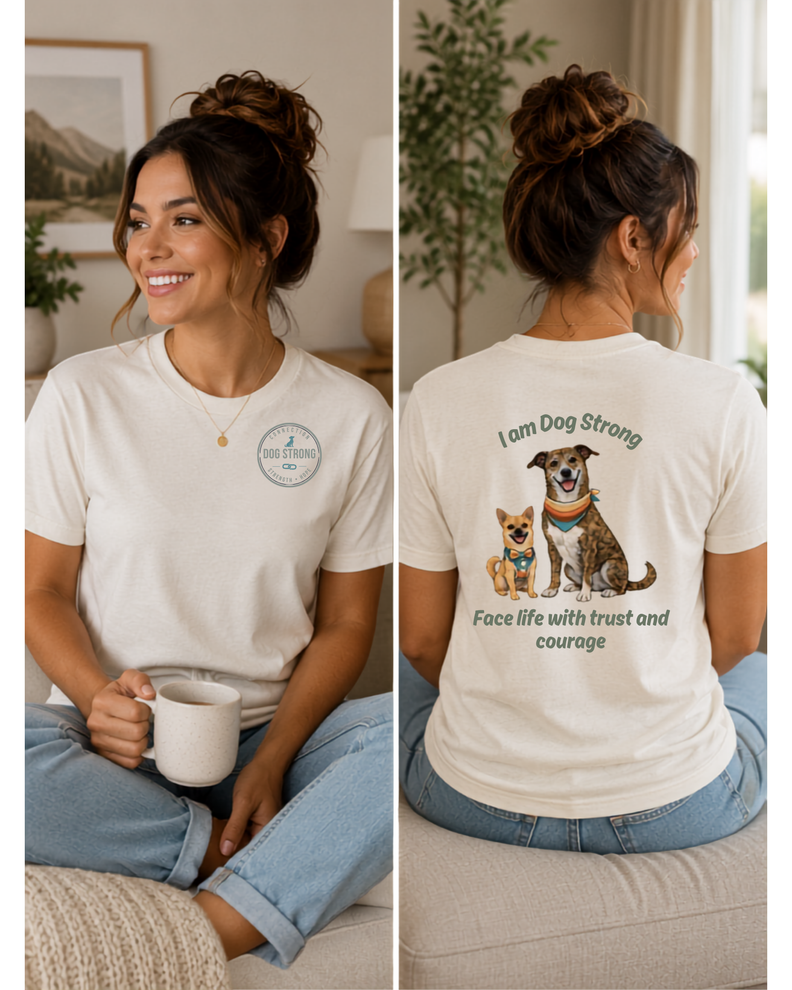 Face Life with Trust and Courage | Short Sleeve T-shirt