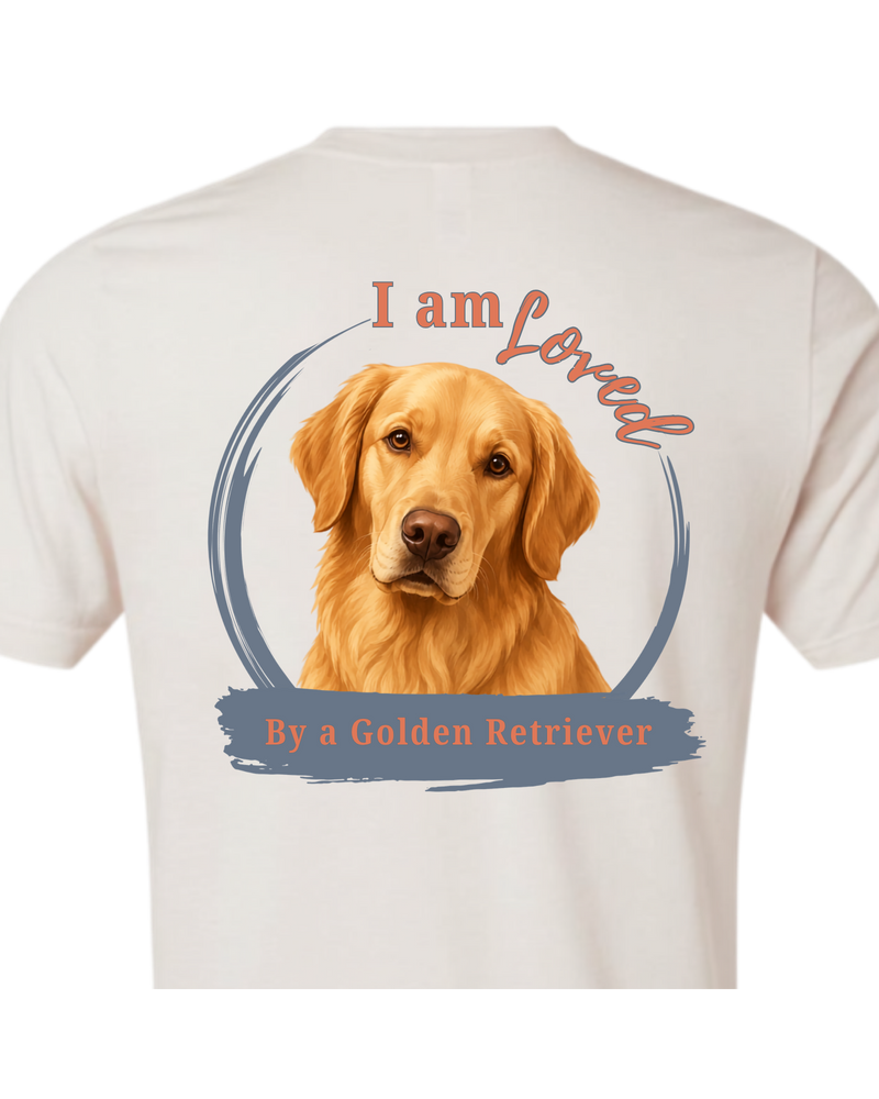 Loved by a Golden Retriever | Short Sleeve T-shirt