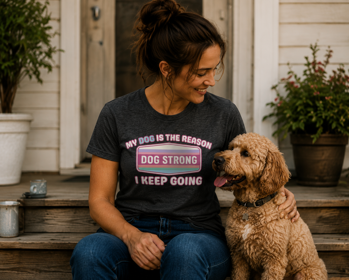 My Dog — My Reason I Keep Going (Bloom) T-Shirt