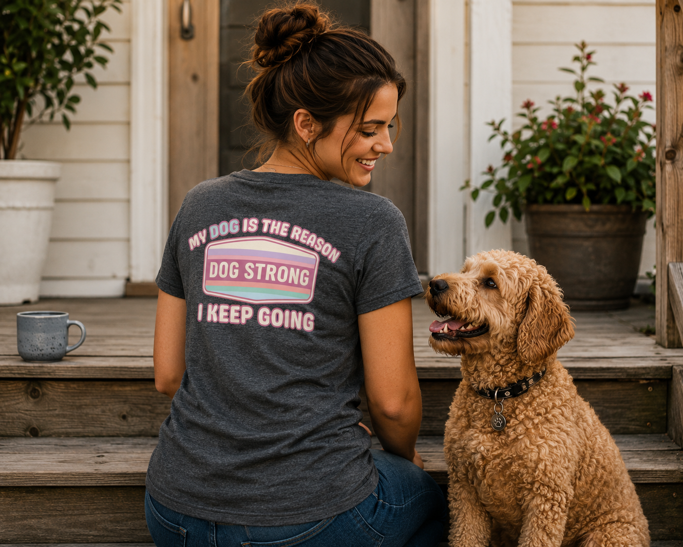 My Dog — My Reason I Keep Going (Bloom) T-Shirt