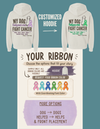 My Dog Helped Me Fight Cancer — Custom Cancer | Midweight Hoodie