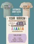 My Dog Helped Me Fight Cancer — Custom | T-Shirt