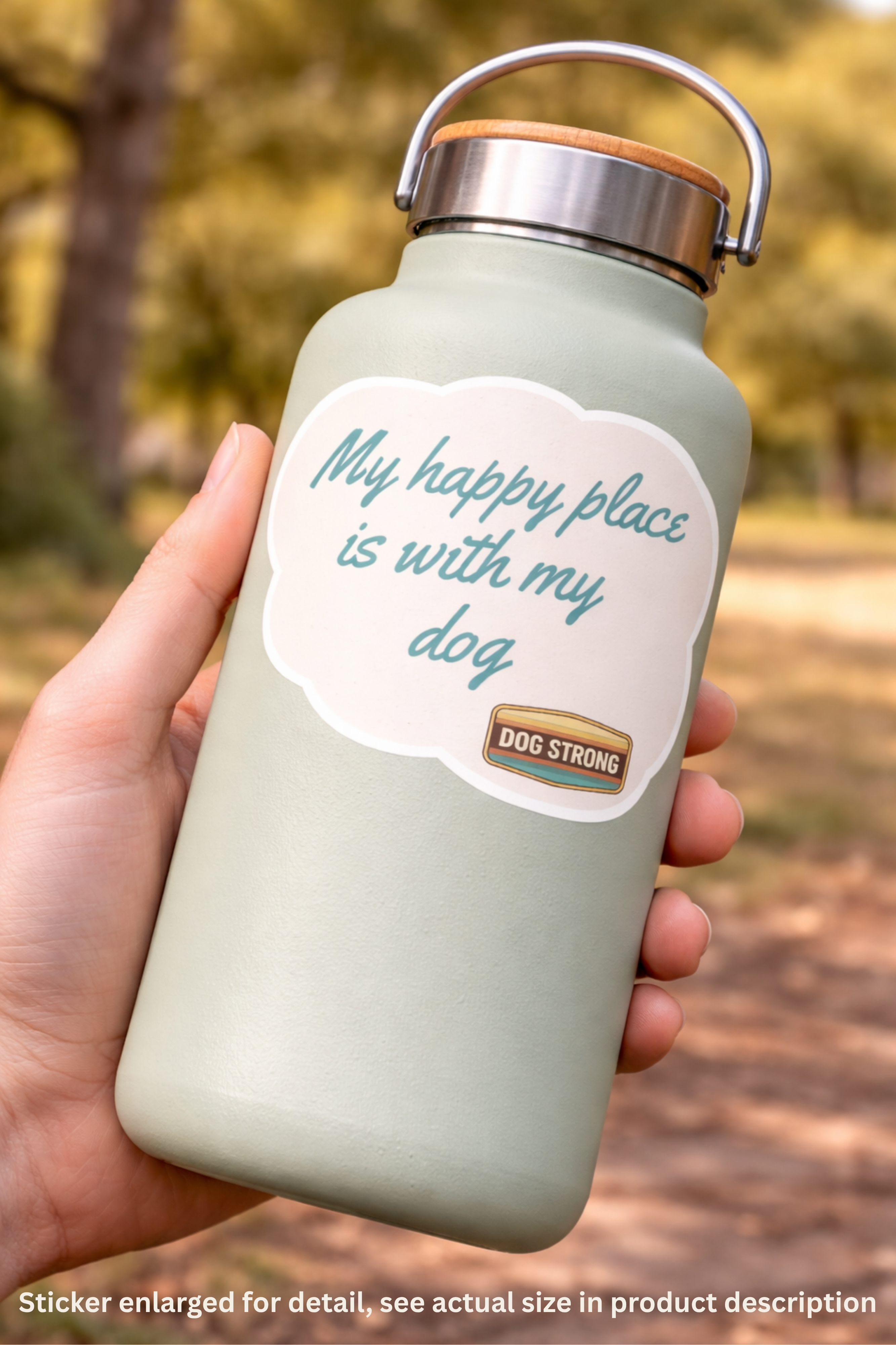 Core Sticker - My happy place is with my dog