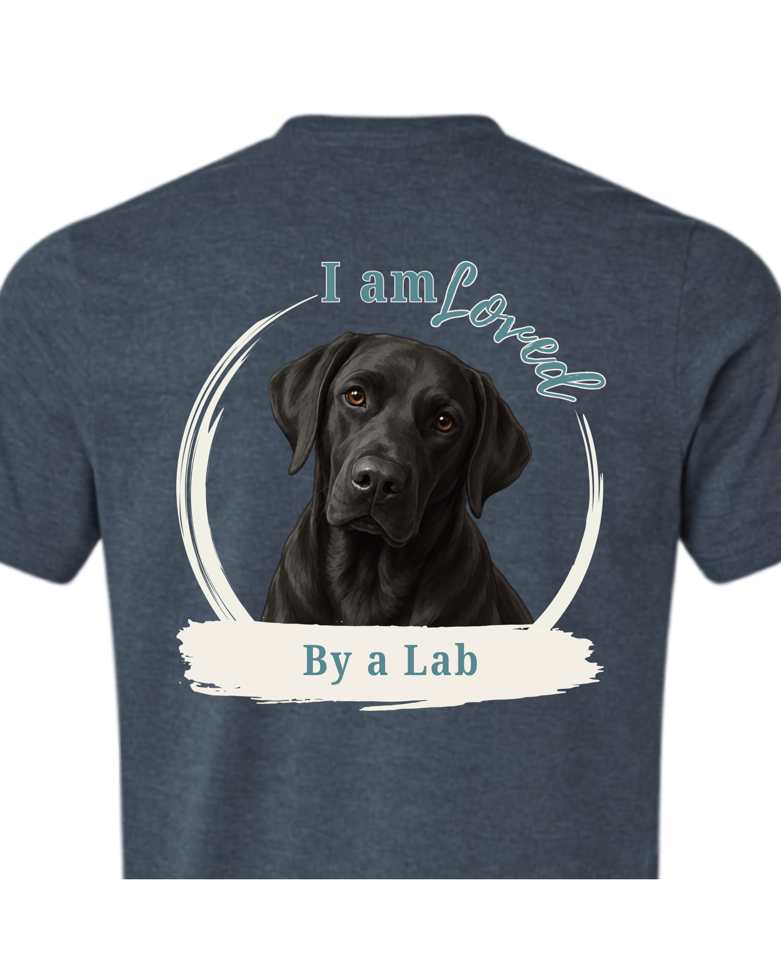 Loved by a Lab (Black) | Short Sleeve T-shirt