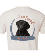 Loved by a Lab (Black) | Short Sleeve T-shirt