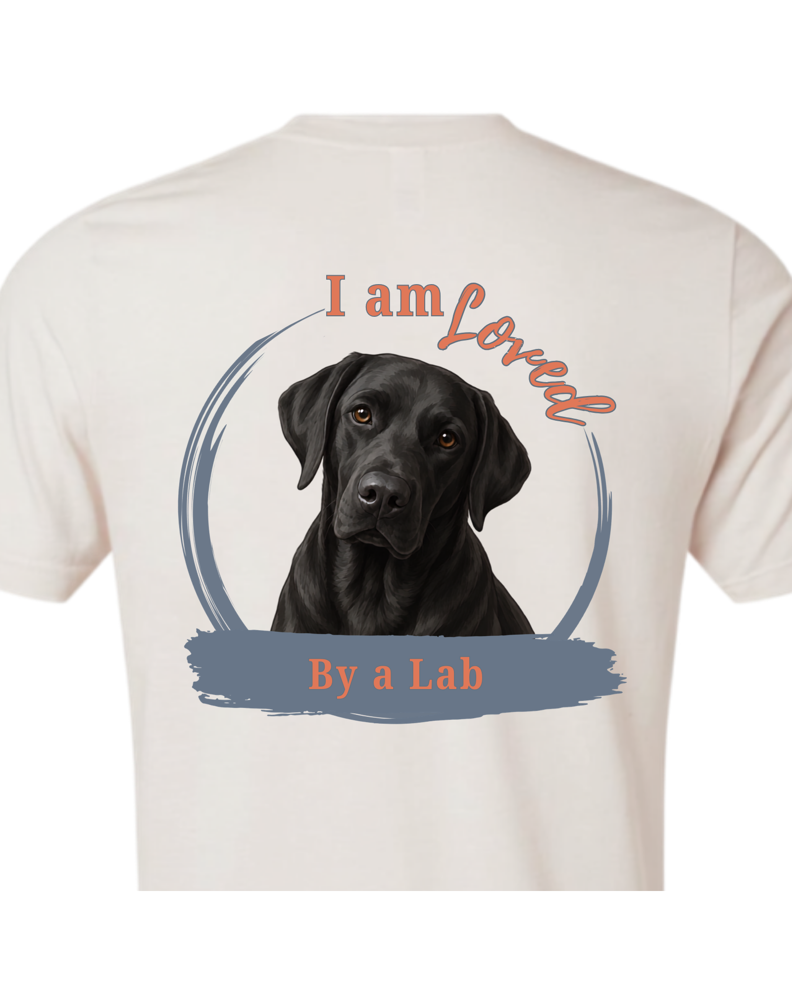 Loved by a Lab (Black) | Short Sleeve T-shirt