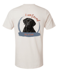 Loved by a Lab (Black) | Short Sleeve T-shirt