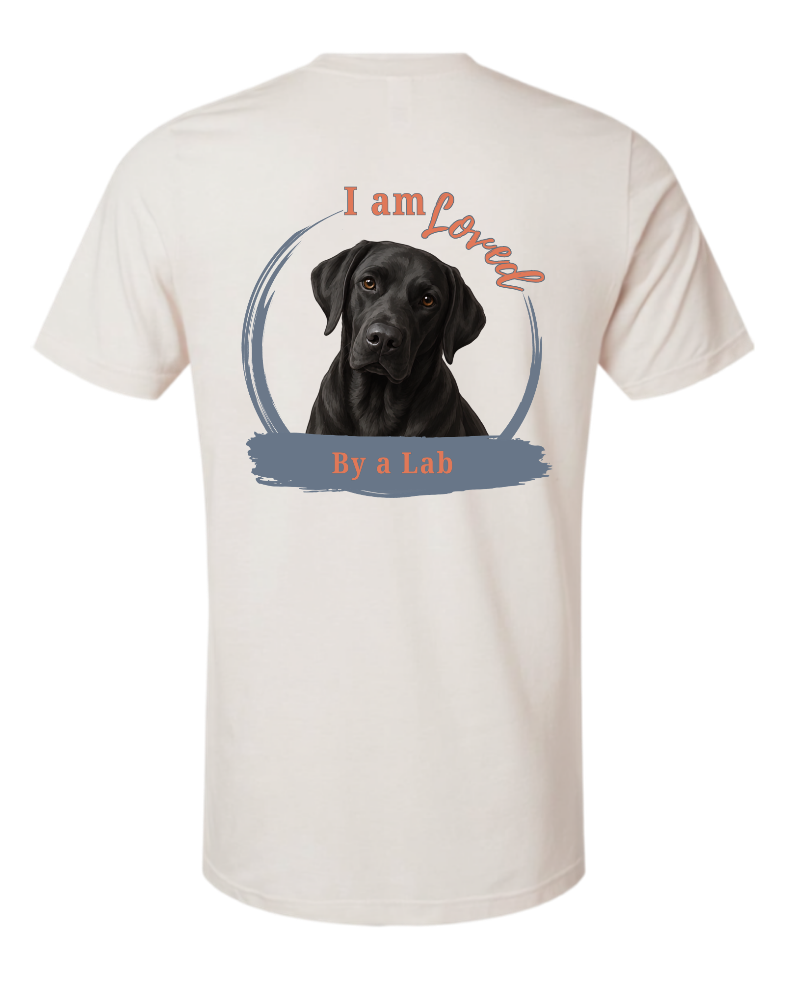 Loved by a Lab (Black) | Short Sleeve T-shirt