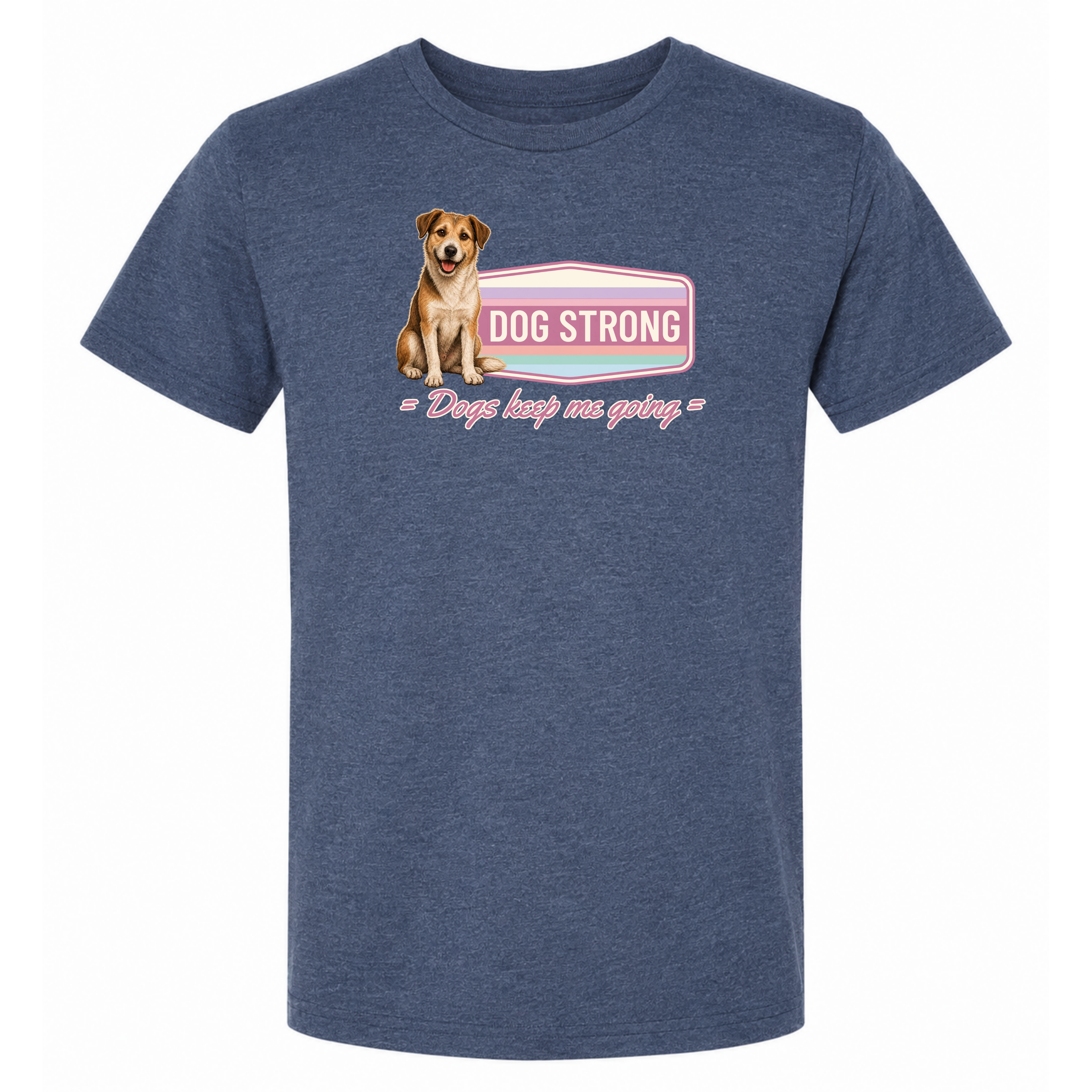 Because of Dogs — Keep Me Going (Bloom) T-Shirt