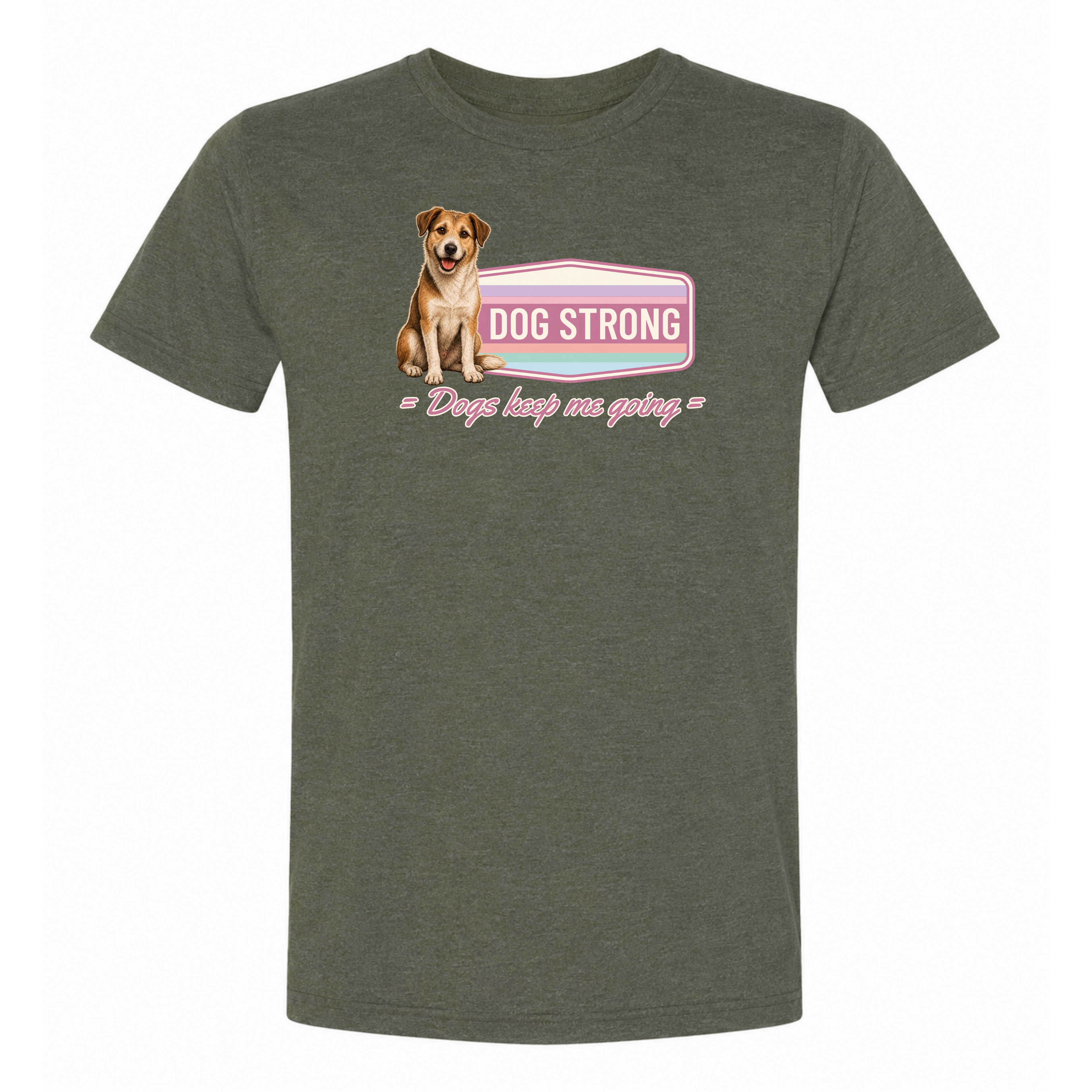 Because of Dogs — Keep Me Going (Bloom) T-Shirt