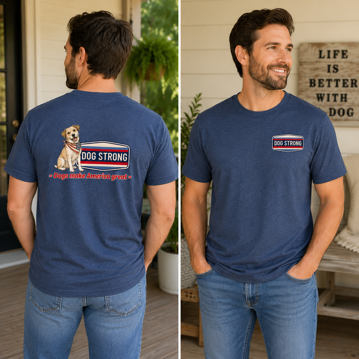 Dogs Make America Great | Short Sleeve T-shirt