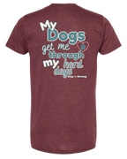 Through My Hard Days — Multi Dogs | Short Sleeve T-Shirt